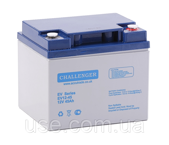 Акумулятор 45Ач Gel, гелевий, 12 В, вольт, V, 45 Ah, а*год, ач, 12-45, 45 ампер-годин, АКБ, для UPS, інвертора