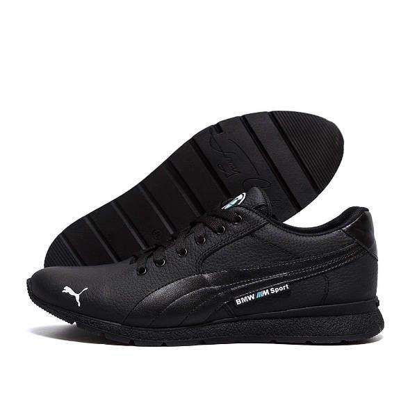 Чоловічі шкіряні кросівки  Black  р. 40 43 44