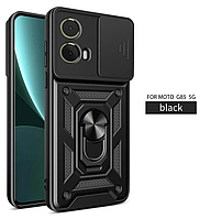PC + TPU чохол Camshield Armor для Motorola G85 (5G) / чорний