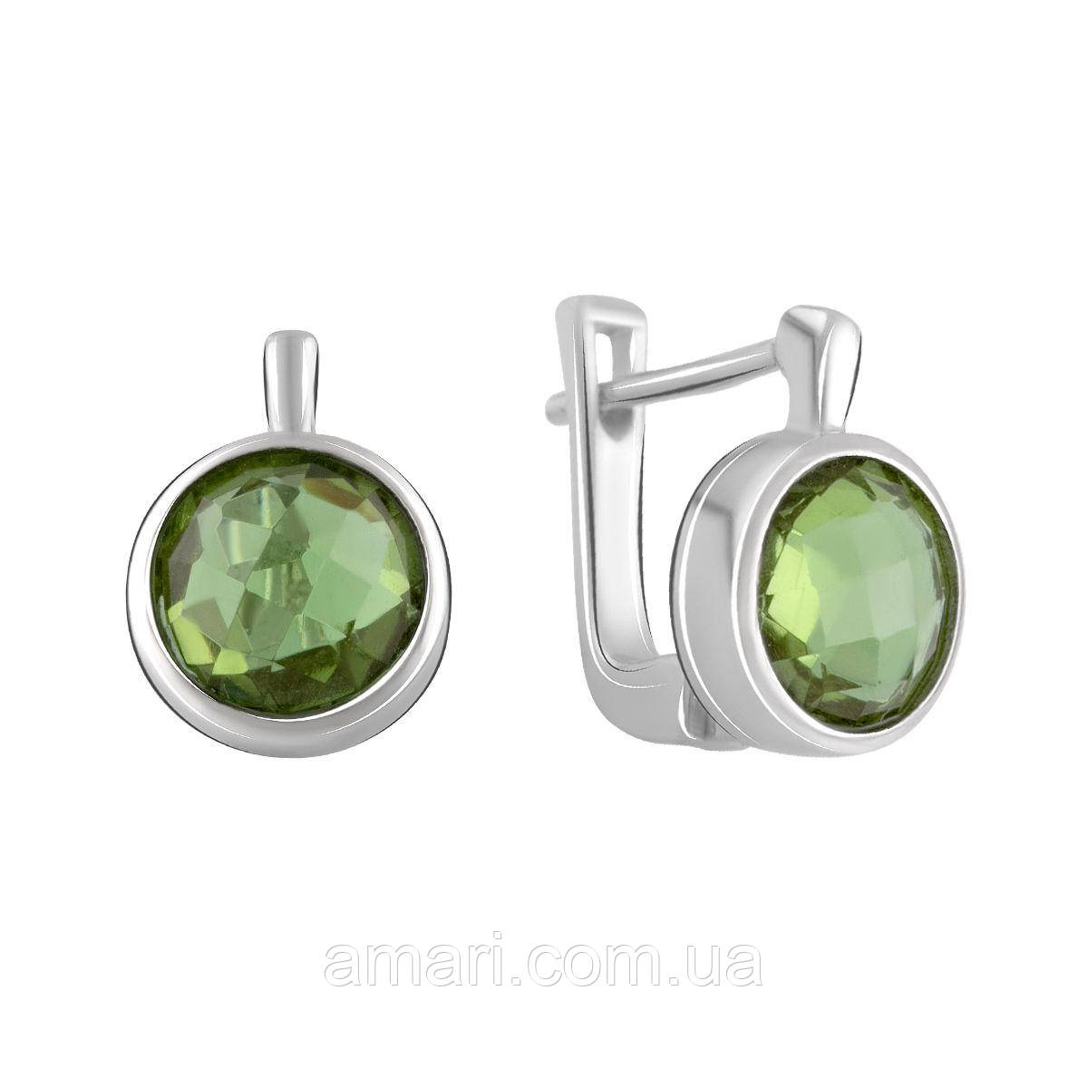 Срібні сережки Komilfo із Султаніт султанітом 1.988ct (2076056), фото 1