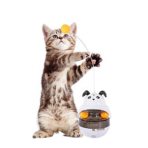 Іграшка DT-653 Неваляйка Барашок для котів із кульками та годівницею