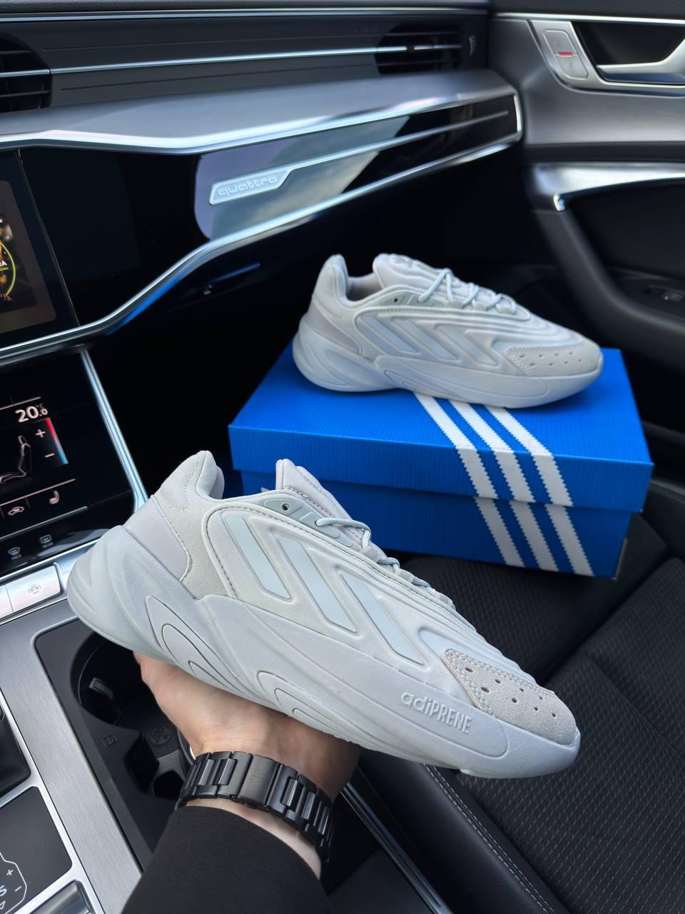 Чоловічі текстильні кросівки Adidas Originals Ozelia Gray Two, чоловічі кеди Адідас сірі 41