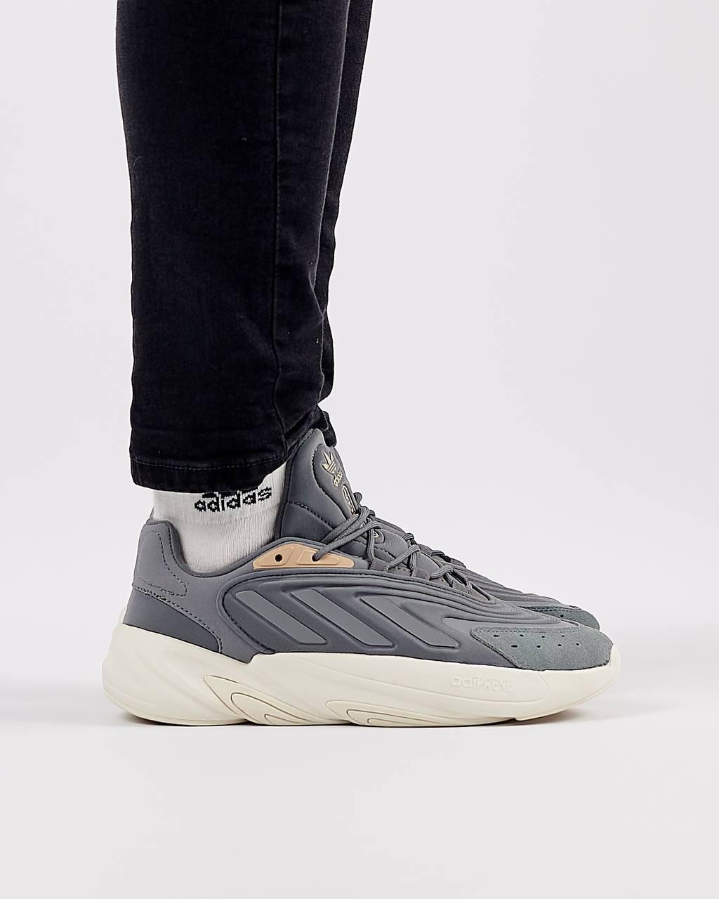 Чоловічі текстильні кросівки Adidas Originals Ozelia Gray Gold, чоловічі кеди Адідас сірі, Чоловіче взуття