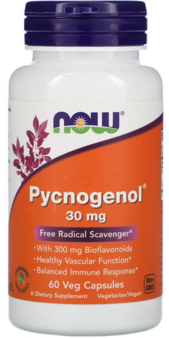 Пікногенол NOW Foods Пікногенол 30 mg 60 капсул