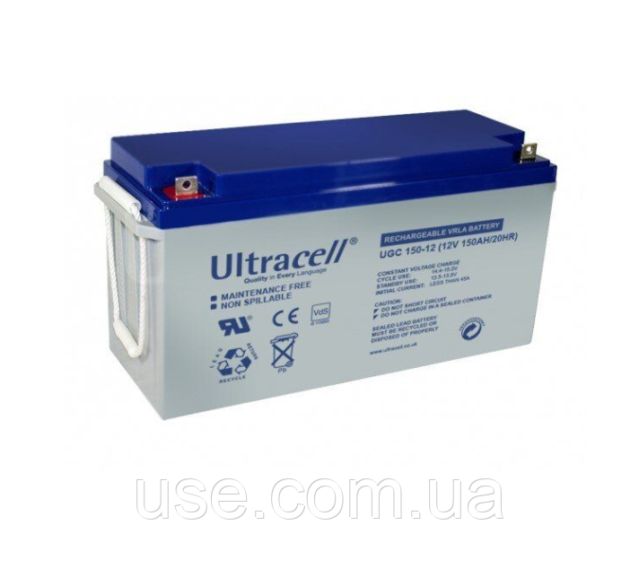 Гелієвий акумулятор 12V 150Ah, 150 а*год, ач, ампер годин, GEL, глибокого розряду, 12 Вольт, В, АКБ