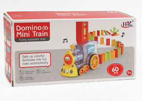 Дитяча іграшка паровозик з доміно DOMINO Happy Truck 660B, різнокольоровий, фото 4