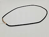 Шовковий ювелірний шнурок з золотим замком, фото 2
