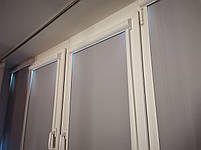 Рулонні штори Блекаут білі Сірий, Закрита, фото 3