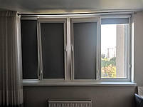 Рулонні штори Блекаут білі Сірий, Закрита, фото 5