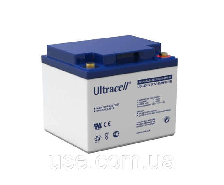 Гелевий акумулятор 12в /45 Ач, 12V, 45 Ah, а*год, ампер-годин, А/год, 12 Вольт, В, АКБ, гель, для ДБЖ, UPS