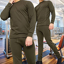 Комплект термобілизни чоловічий 06426 для активного відпочинку та щоденного використання М, Хакі (BOT)