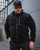 Кофта Куртка Фліс спрощена чорна для Поліції