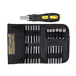 Викрутка + біти 18 шт + насадки торцеві 6 шт CrV SIGMA (4002111)