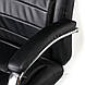Офісне чорне крісло керівника для кабінету, коворкінгу, дому Benamar black Special4You, фото 4