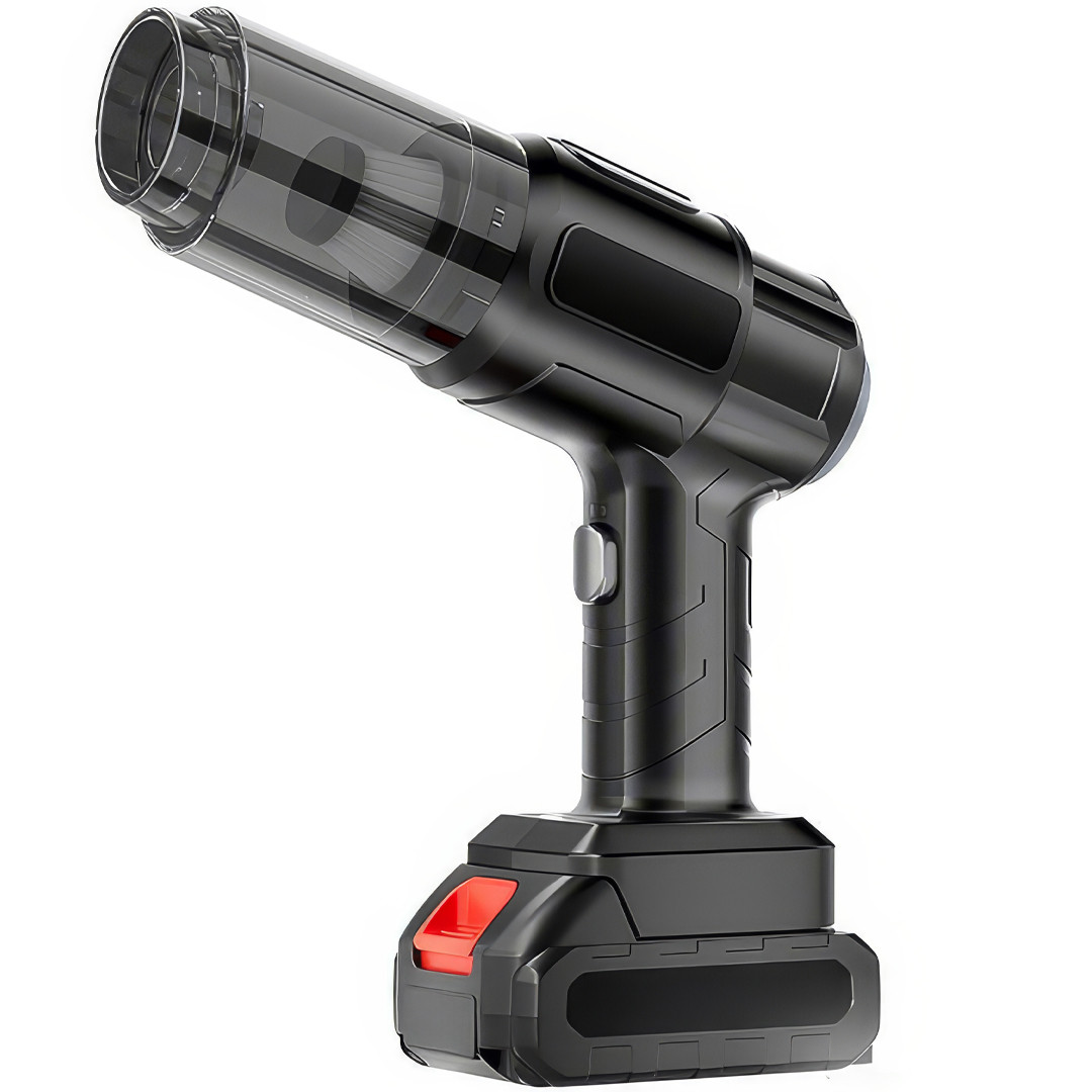 Бездротовий автомобільний пилосос ручний з різними насадками та акумулятором Dust collector AND904 Чорний, фото 1