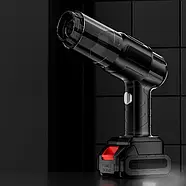 Бездротовий автомобільний пилосос ручний з різними насадками та акумулятором Dust collector AND904 Чорний, фото 4