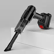 Бездротовий автомобільний пилосос ручний з різними насадками та акумулятором Dust collector AND904 Чорний, фото 5