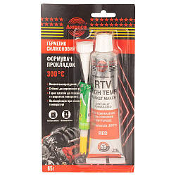 Герметик силіконовий RTV-формувач прокладок високотемпературний +300 °C червоний 85 г OAE ASMACO (6371221)