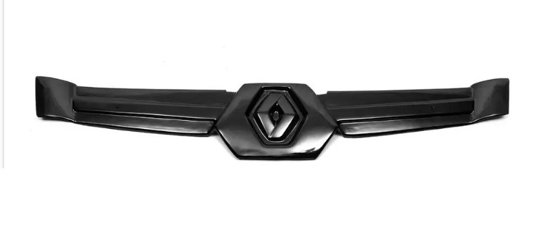 Зимова накладка на Renault Kangoo 1 2005-2008 Рено Кенго (Верхня глянцева на решітку з кріпленнями), фото 1