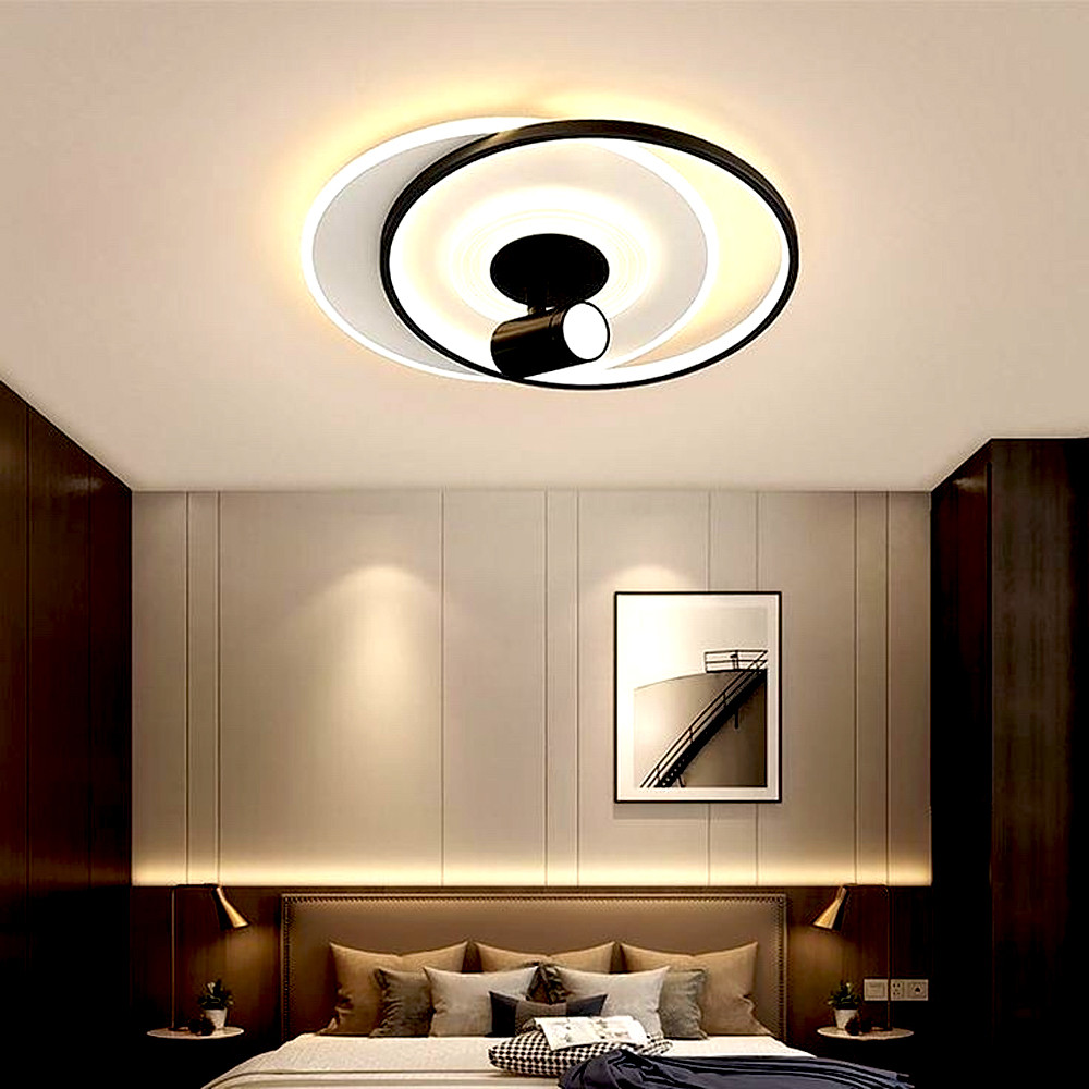 Стильна LED люстра MJ 50-500 (чорний/білий) для освітлення простору до 18 м ²