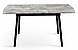 Стіл обідній Соло темно-сірий Мікс Меблі розкладна стільниця на чорних металевих ніжках Мікс Мебель, фото 2