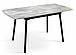 Стіл обідній Соло темно-сірий Мікс Меблі розкладна стільниця на чорних металевих ніжках Мікс Мебель, фото 4