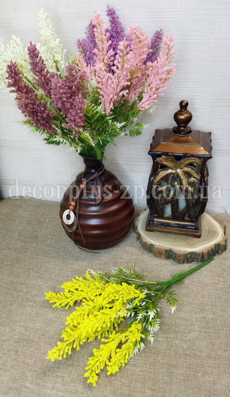 Букет вересу 6 гілок, жовтий, фото 1