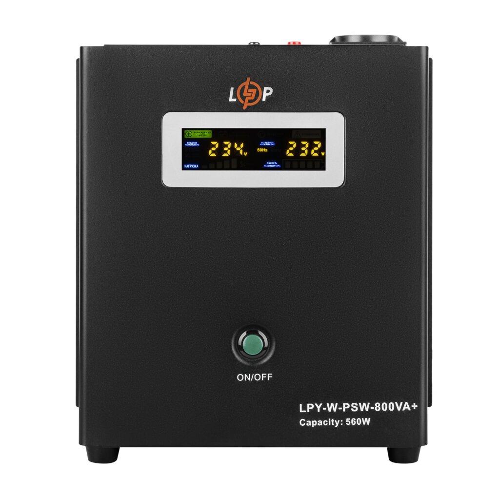 ДБЖ з правильною синусоїдою LogicPower 12V LPY-W-PSW-800VA+(560Вт)5A/15A