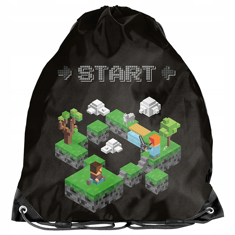 Сумка рюкзак для змінного взуття перевзуття Paso Minecraft 2