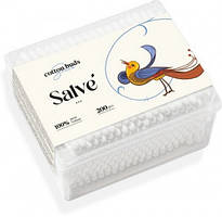 Ватяні палочки в прямокутному боксі, 200 шт, Salve, Арт.56933