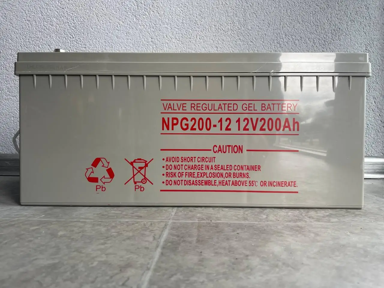 Акумуляторна батарея YNDK GEL 12V 200Ah Акумулятор Тягова для Сонячних електростанцій для дому та квартири