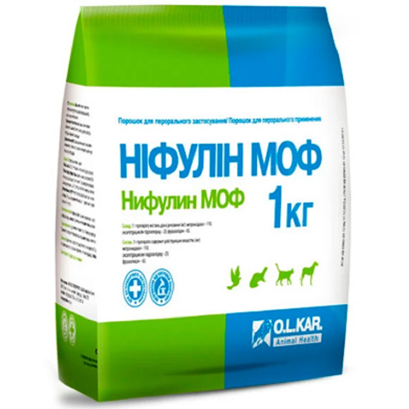 Порошок Ніфулін МОФ лікування шлунково-кишкових захворювань 1 кг OLKAR