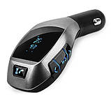 Автомобільний bluetooth fm модулятор X5 ВТ для автомагнітоли, mp3/фм трансмітер з дисплеєм, фото 7