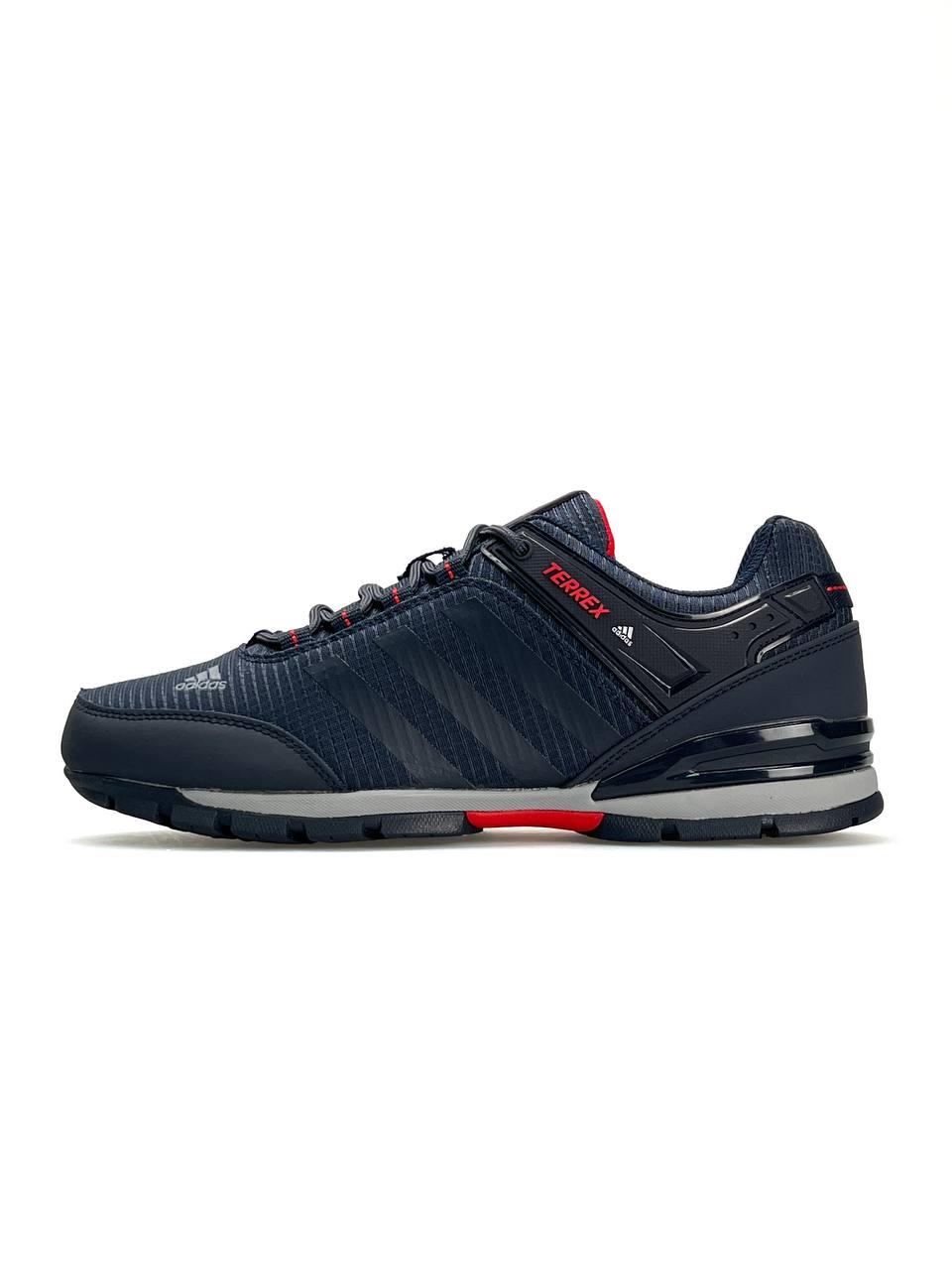 Чоловічі кросівки нубук текстиль Adidas Terrex Navy, чоловічі кеди Адідас сині нубук текстиль 41
