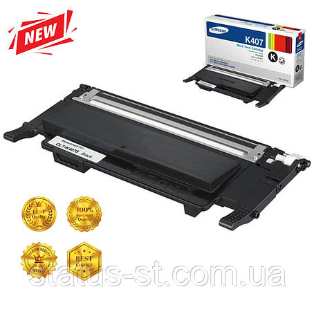 Картридж Samsung CLT-K407S black до принтера CLP-320, CLP-320n, CLP-325, CLP-325w, CLX-3185, CLX-3185n, CLX-3185fn аналог, фото 1