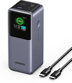 УМБ Ugreen Nexode Power Bank PB721 20000 mAh 130W, Grey