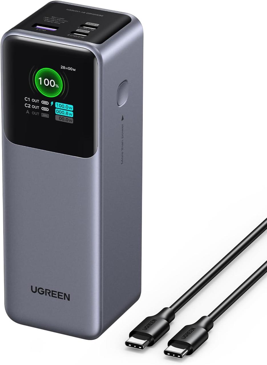 УМБ Ugreen Nexode Power Bank PB722 25000 mAh 200W, Grey