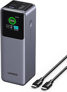 УМБ Ugreen Nexode Power Bank PB722 25000 mAh 200W, Grey
