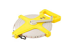 Рулетка Mastertool - 100 м x 13 мм геодезичне скловолокно (66-1013)