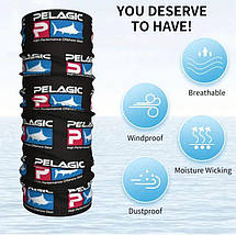 Літній баф, buff PELAGIC, безшовний шарф, пов'язка на шию, фото 3