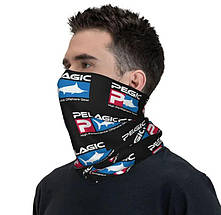 Літній баф, buff PELAGIC, безшовний шарф, пов'язка на шию, фото 5