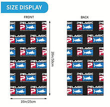 Літній баф, buff PELAGIC, безшовний шарф, пов'язка на шию, фото 4