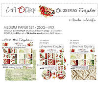 CHRISTMAS EVERYWHERE - НАБІР ПАПЕРУ 20,3Х20,3СМ craft o'clock