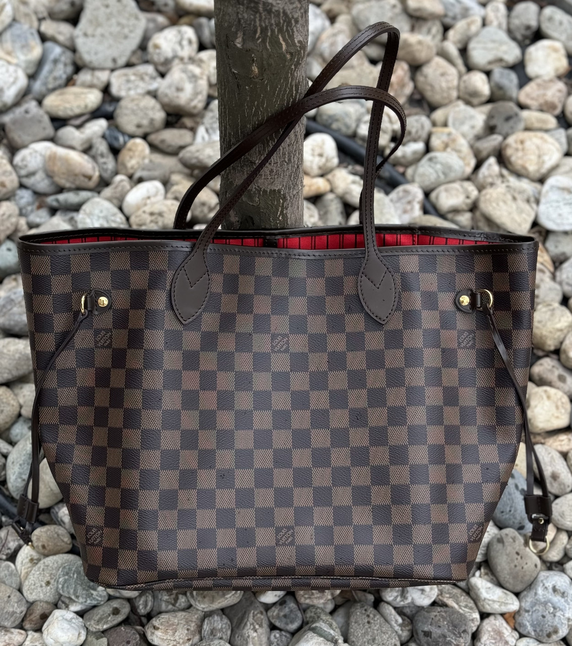 Сумка Neverfull Damier Ebene Canvas Louis Vuitton