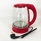 Електрочайник Suntera EKB-322R, чайники з підсвічуванням, електрочайники з підсвічуванням. Колір: червоний, фото 2