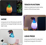 Дитячий світильник SUNROZ 3D Dinosaur Lamp лампа-нічник "Динозаврик у яйці" з пультом, фото 4