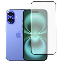 Захисне скло Fiji Premium для Apple iPhone 16 Plus повне проклеювання Anti-Static чорний