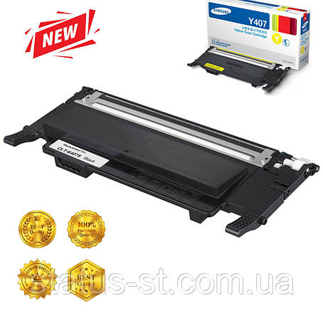 Картридж Samsung CLT-Y407S yellow до принтера CLP-320, CLP-320n, CLP-325, CLP-325w, CLX-3185, CLX-3185n, CLX-3185fn аналог, фото 1