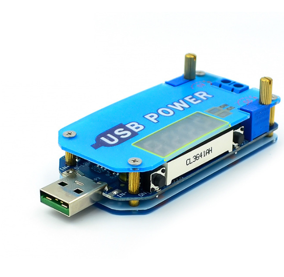 Знижуючий - підвищувальний перетворювач USB ZK-DP2F тригер QC 4-13В - 0.5-30В 15Вт