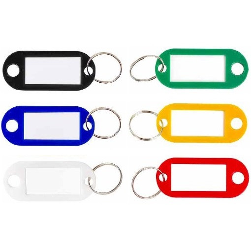 Брелоки для ключів кольорові 50 шт KNZ